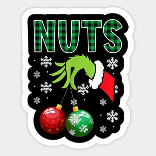 Chest Nuts Christmas Funny Matching Couple Chestnuts Sticker